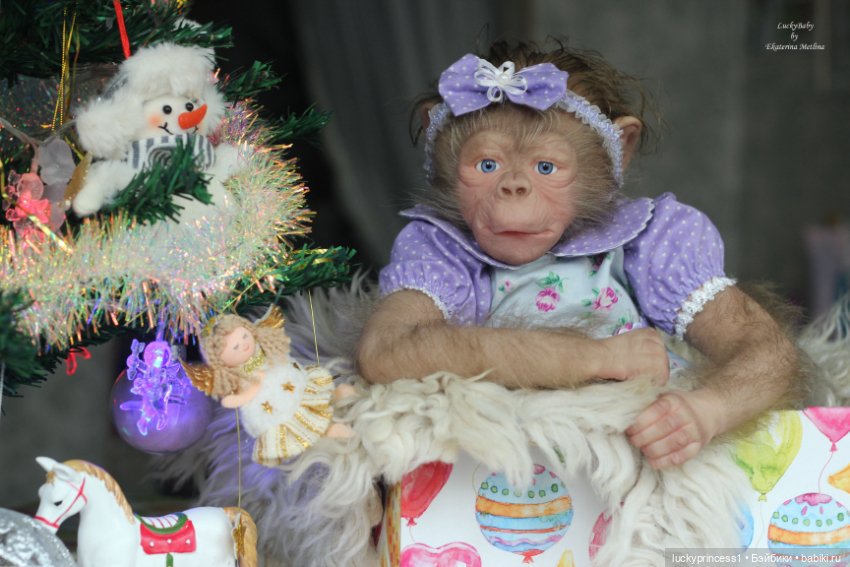 Обезьянка Чика. Молд Hillary by Jade Warner