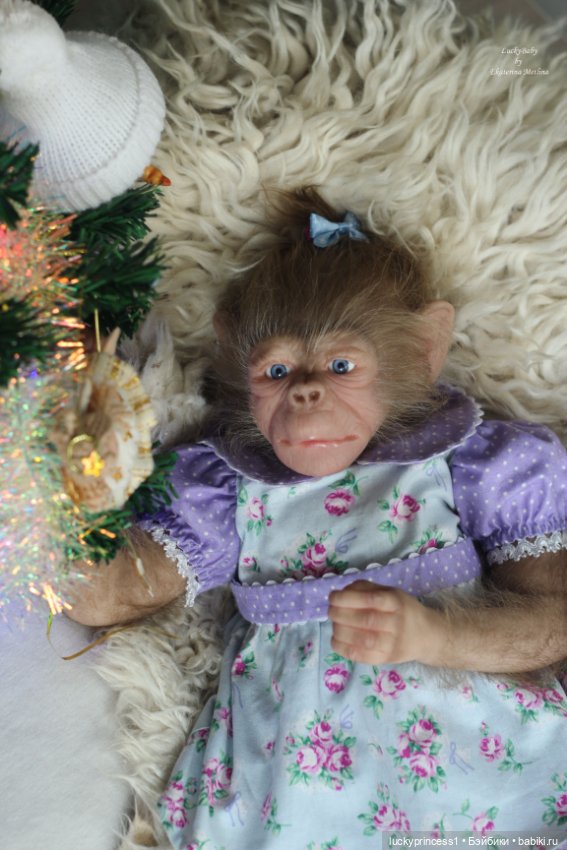 Обезьянка Чика. Молд Hillary by Jade Warner