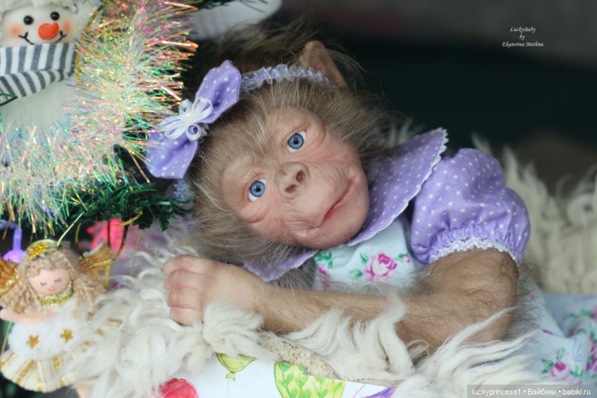 Обезьянка Чика. Молд Hillary by Jade Warner (фото 7)