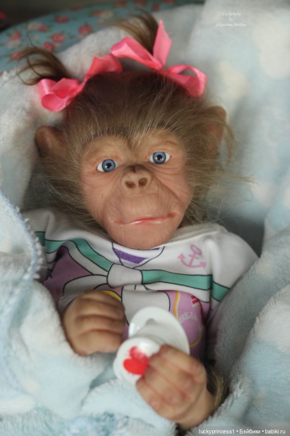 Обезьянка Чика. Молд Hillary by Jade Warner