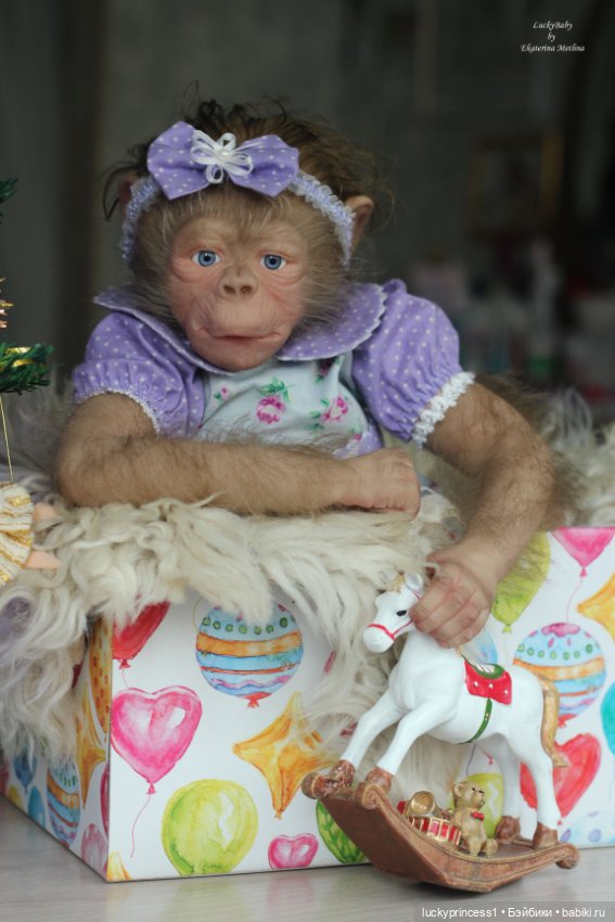 Обезьянка Чика. Молд Hillary by Jade Warner (фото 2)