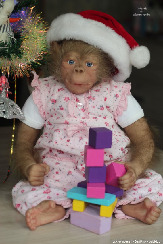 Обезьянка Чика. Молд Hillary by Jade Warner