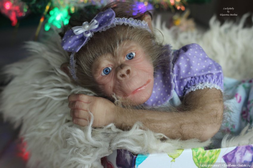 Обезьянка Чика. Молд Hillary by Jade Warner