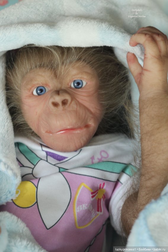 Обезьянка Чика. Молд Hillary by Jade Warner