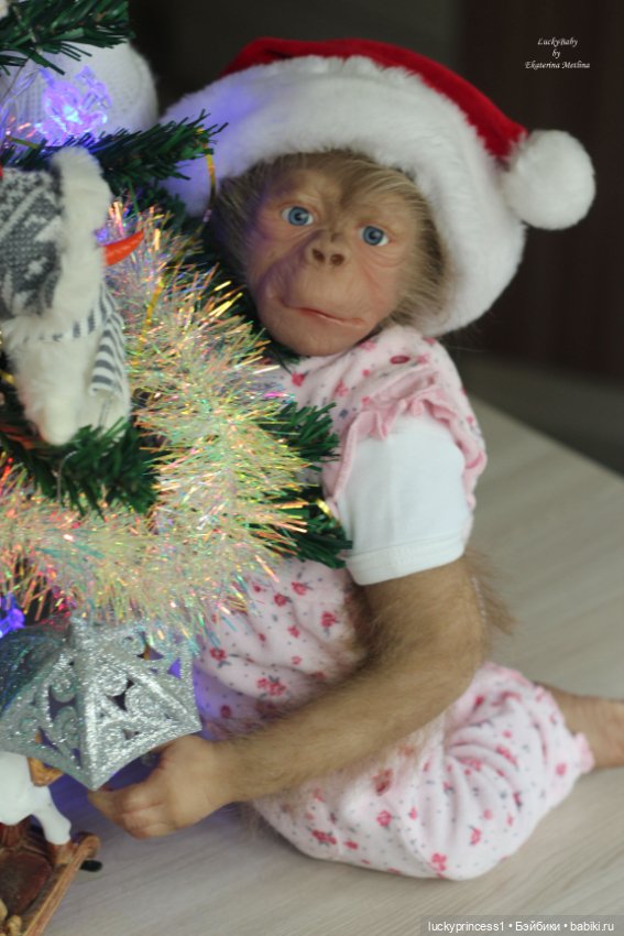 Обезьянка Чика. Молд Hillary by Jade Warner