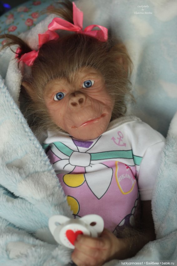 Обезьянка Чика. Молд Hillary by Jade Warner