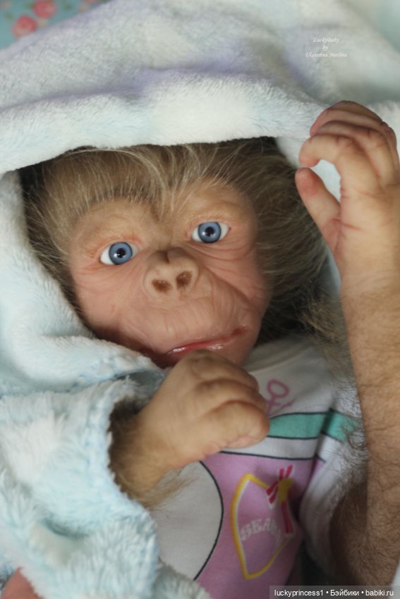 Обезьянка Чика. Молд Hillary by Jade Warner