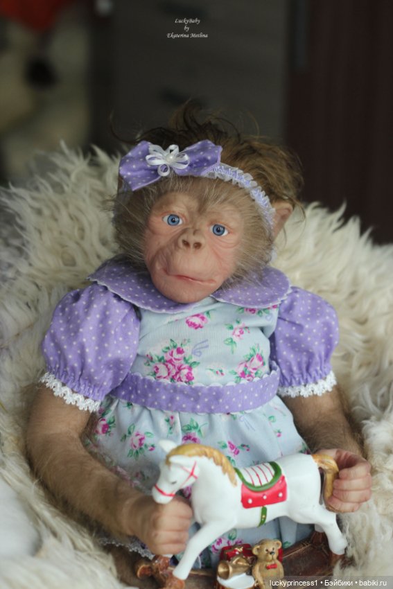 Обезьянка Чика. Молд Hillary by Jade Warner