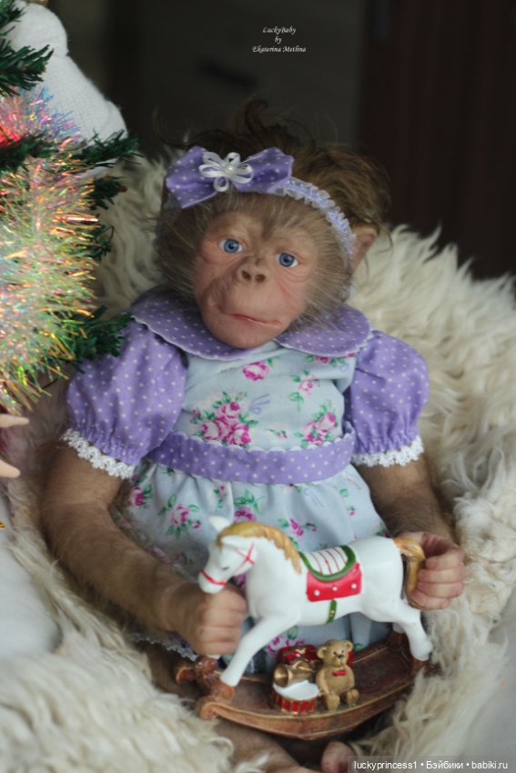 Обезьянка Чика. Молд Hillary by Jade Warner