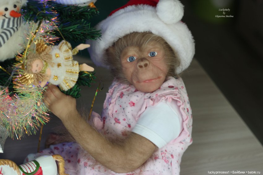 Обезьянка Чика. Молд Hillary by Jade Warner