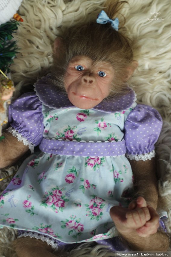 Обезьянка Чика. Молд Hillary by Jade Warner