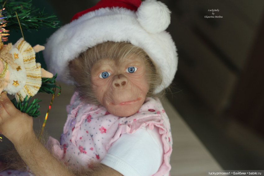 Обезьянка Чика. Молд Hillary by Jade Warner