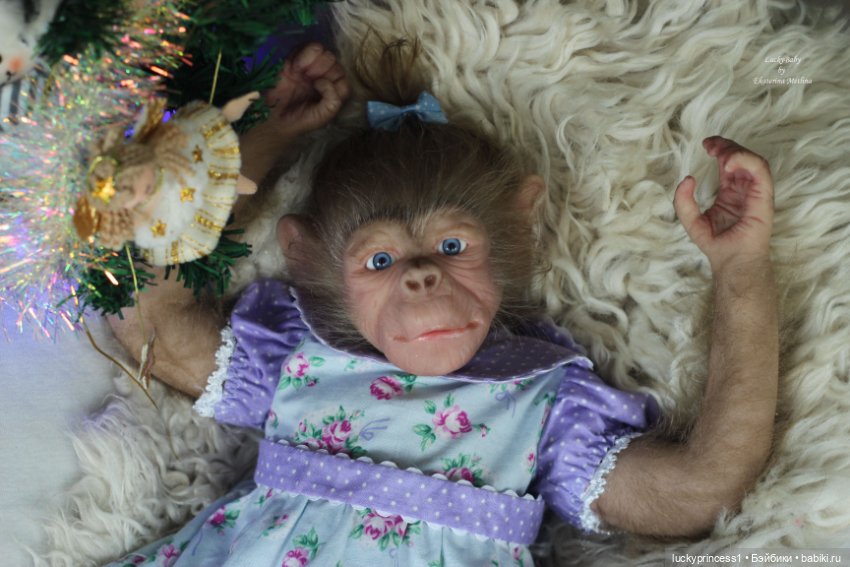 Обезьянка Чика. Молд Hillary by Jade Warner