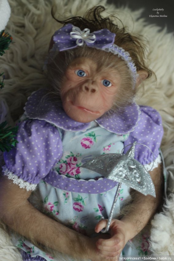 Обезьянка Чика. Молд Hillary by Jade Warner