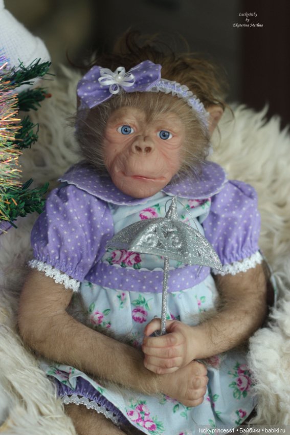 Обезьянка Чика. Молд Hillary by Jade Warner