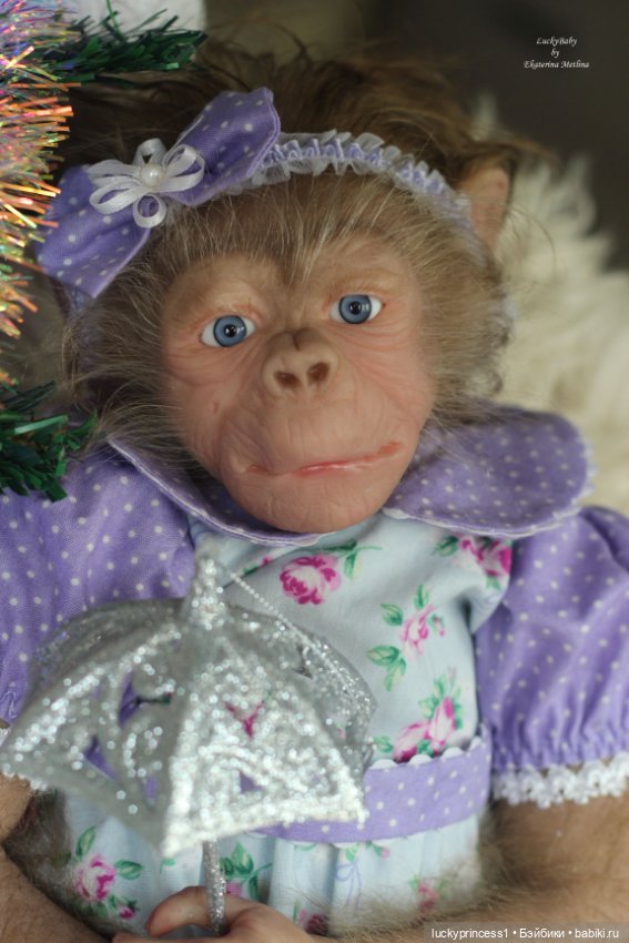 Обезьянка Чика. Молд Hillary by Jade Warner