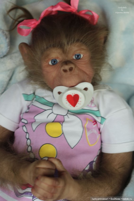 Обезьянка Чика. Молд Hillary by Jade Warner