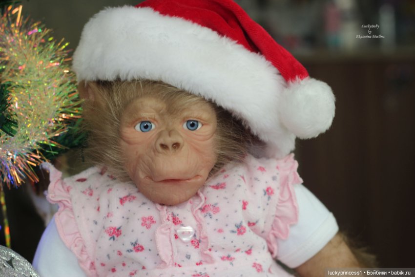 Обезьянка Чика. Молд Hillary by Jade Warner