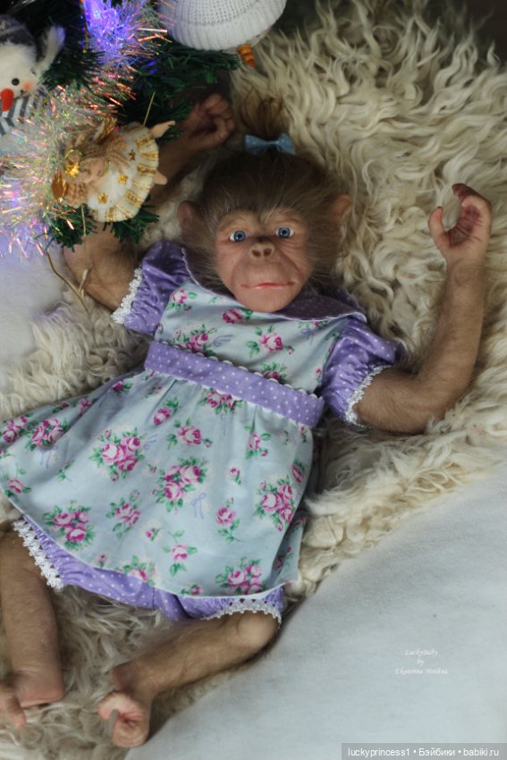 Обезьянка Чика. Молд Hillary by Jade Warner