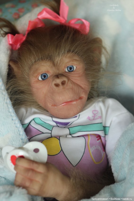 Обезьянка Чика. Молд Hillary by Jade Warner