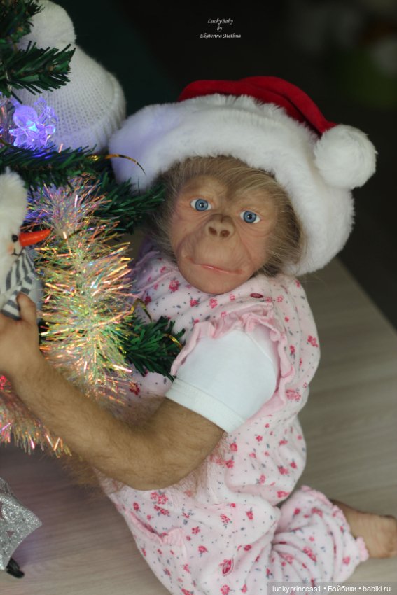 Обезьянка Чика. Молд Hillary by Jade Warner