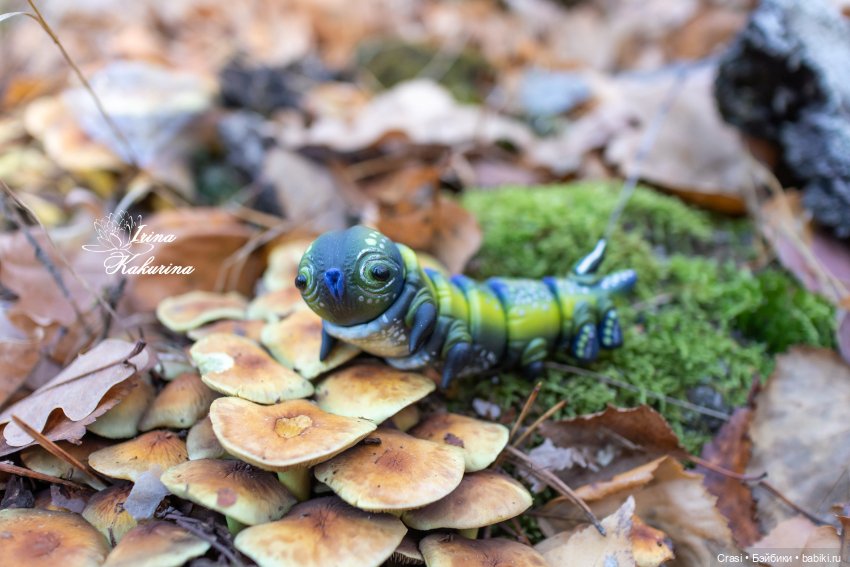 Шарнирные гусенички — Кукольная миниатюра своими руками: еда (фото 5)