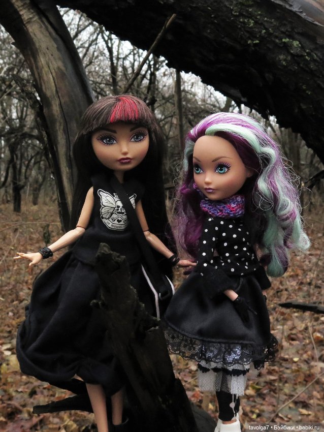 Сериз и Мэделин в ноябрьском лесу