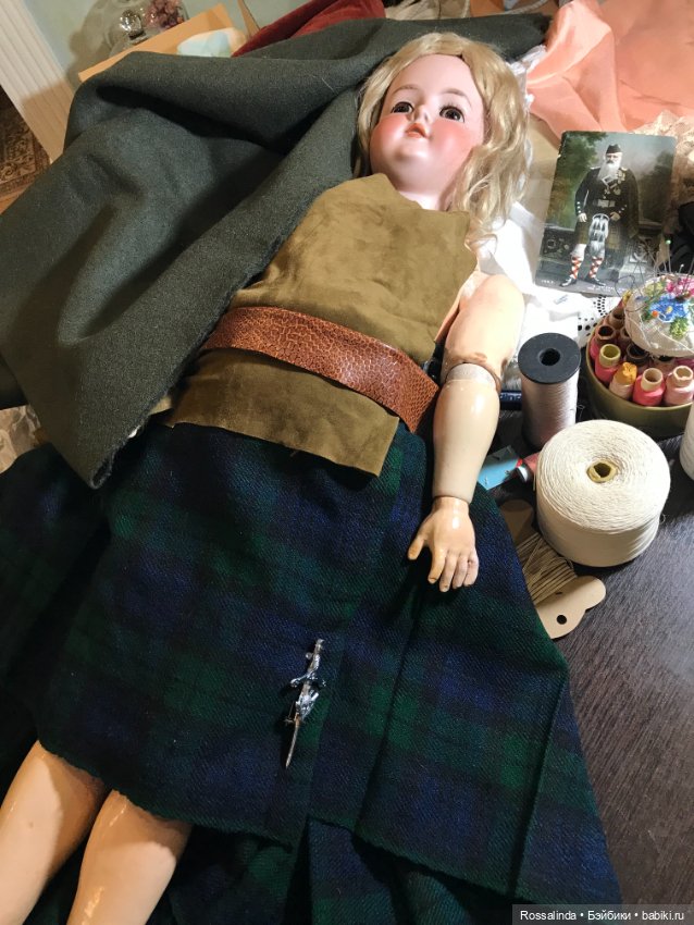 Мой любимый шотландец — Антикварные куклы Armand Marseille (AM): молд 390 (фото 4)
