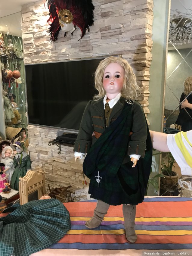 Мой любимый шотландец — Антикварные куклы Armand Marseille (AM): молд 390 (фото 10)