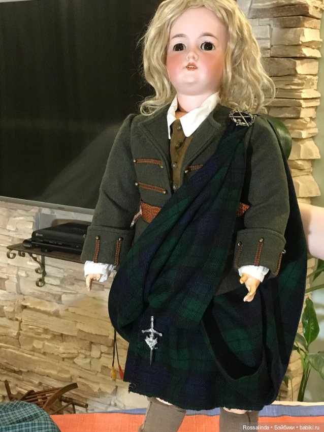 Мой любимый шотландец — Антикварные куклы Armand Marseille (AM): молд 390 (фото 9)