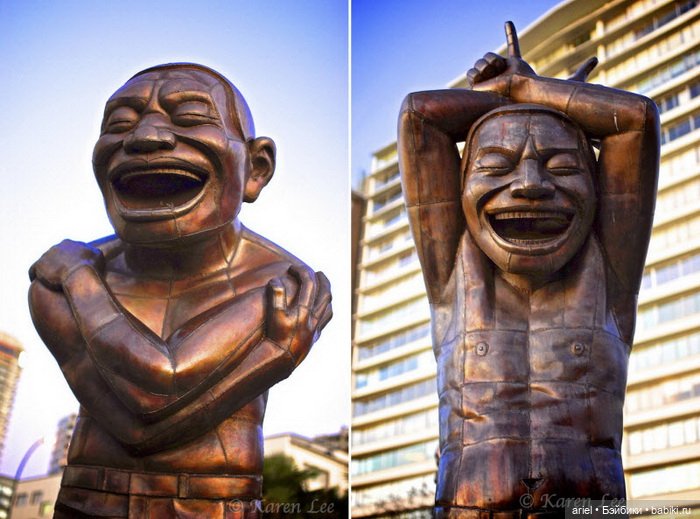 Терапевтические скульптуры от китайского автора Yue Minjun