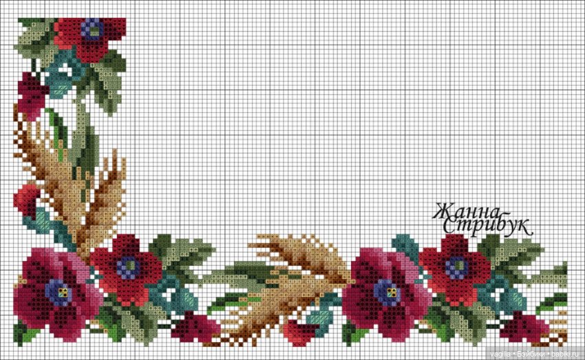 Мелочь крестиком 2 — Схемы вышивки крестом: фото узоров
