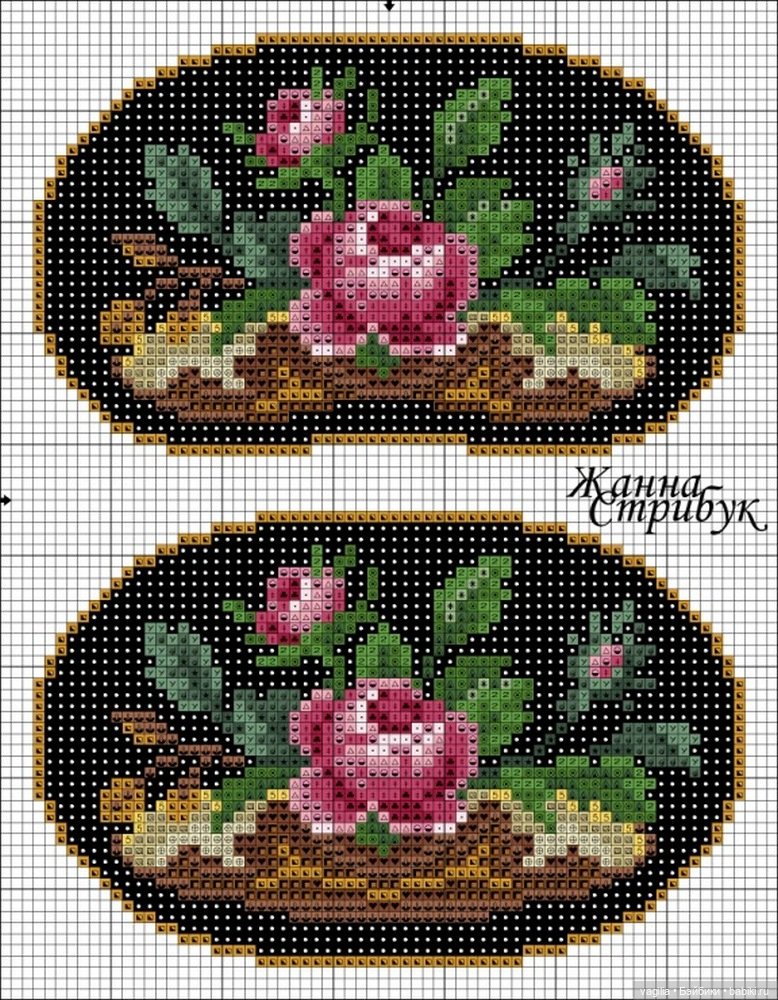 Мелочь крестиком 2 — Схемы вышивки крестом: фото узоров