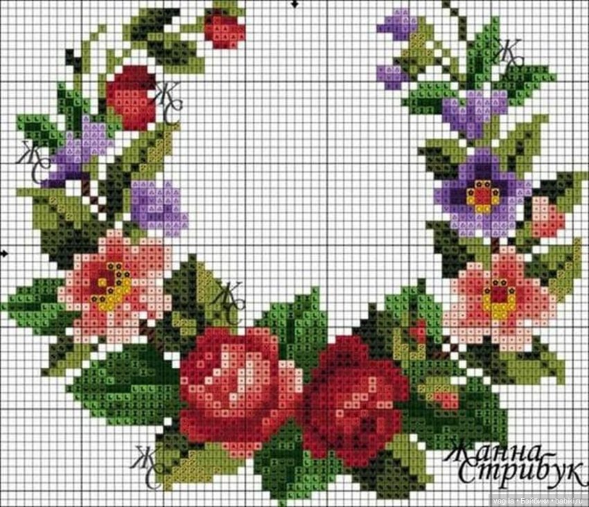 Мелочь крестиком 2 — Схемы вышивки крестом: фото узоров