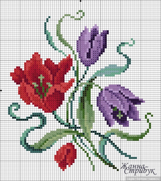 Мелочь крестиком 2 — Схемы вышивки крестом: фото узоров