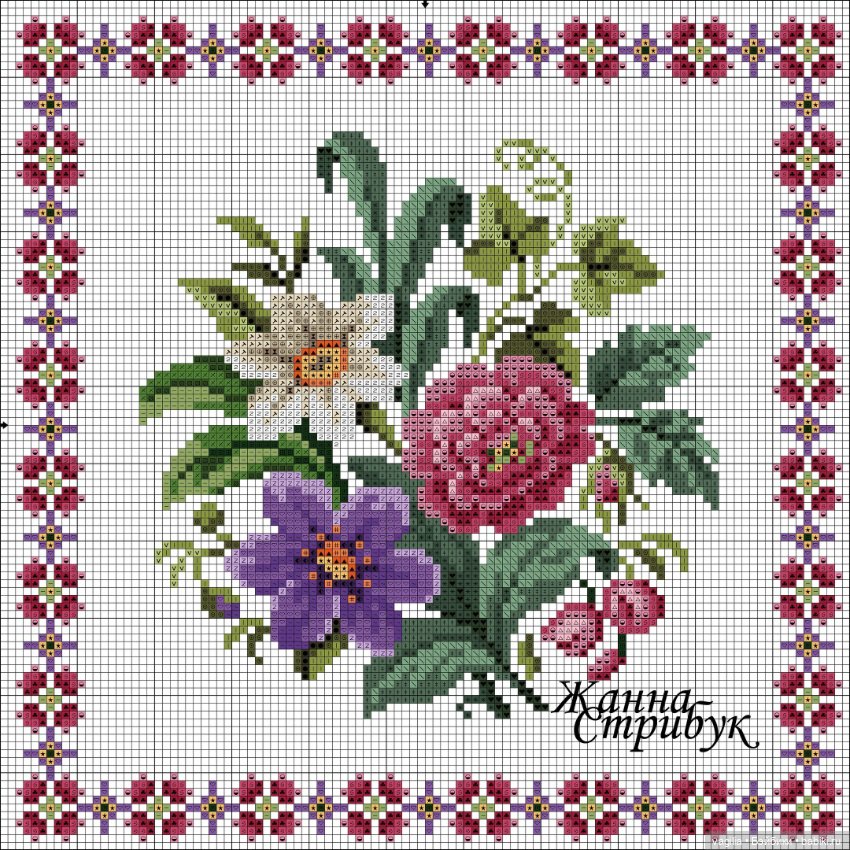 Мелочь крестиком 2 — Схемы вышивки крестом: фото узоров