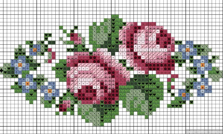 Мелочь крестиком 2 — Схемы вышивки крестом: фото узоров (фото 4)