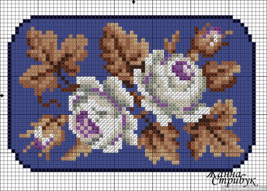 Мелочь крестиком 2 — Схемы вышивки крестом: фото узоров