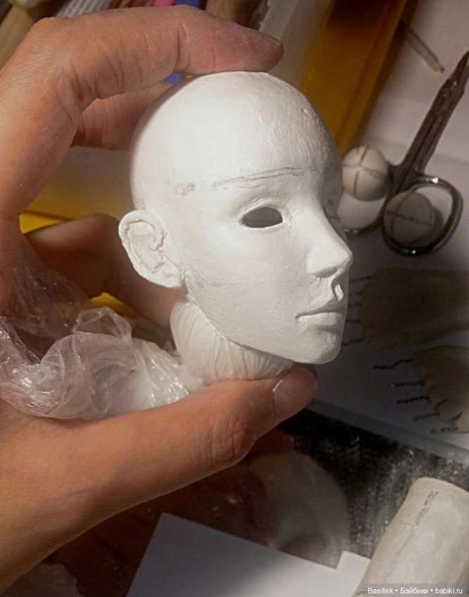 Мм мальчик. Процесс 2 — Авторские шарнирные куклы своими руками: лепка (фото 4)