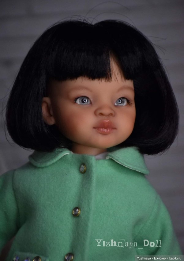 Мятное настроение — ООАК Paola Reina (Паола Рейна) и испанских кукол: перерисовка (фото 6)