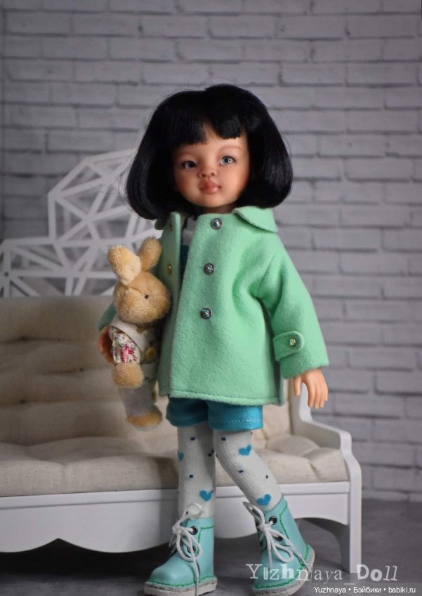 Мятное настроение — ООАК Paola Reina (Паола Рейна) и испанских кукол: перерисовка (фото 7)