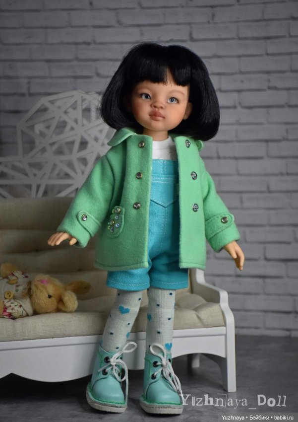 Мятное настроение — ООАК Paola Reina (Паола Рейна) и испанских кукол: перерисовка (фото 8)