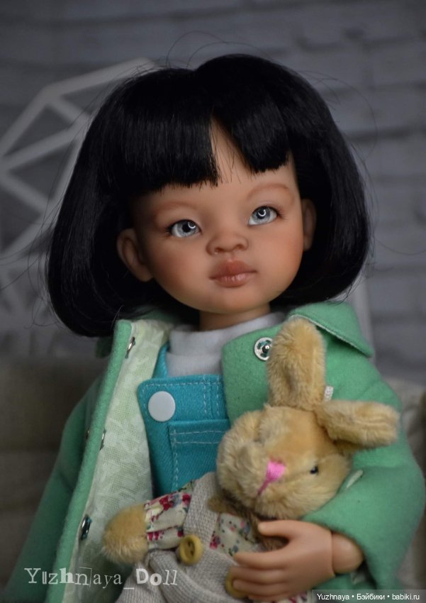 Мятное настроение — ООАК Paola Reina (Паола Рейна) и испанских кукол: перерисовка (фото 3)