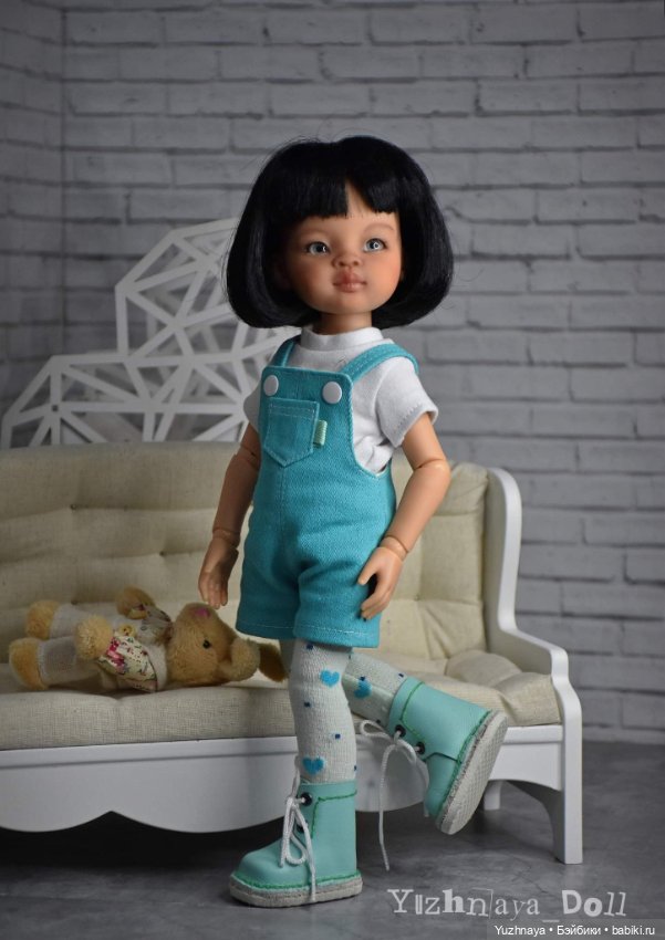 Мятное настроение — ООАК Paola Reina (Паола Рейна) и испанских кукол: перерисовка (фото 9)