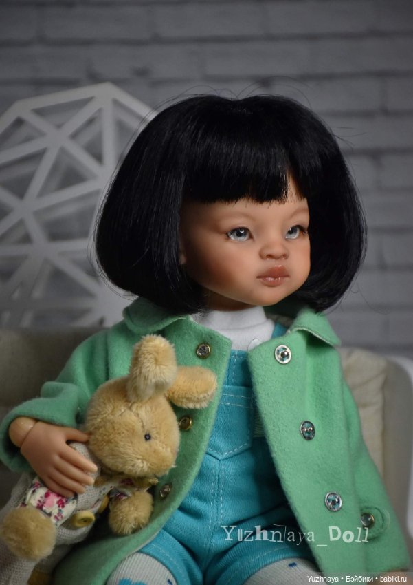 Мятное настроение — ООАК Paola Reina (Паола Рейна) и испанских кукол: перерисовка (фото 4)