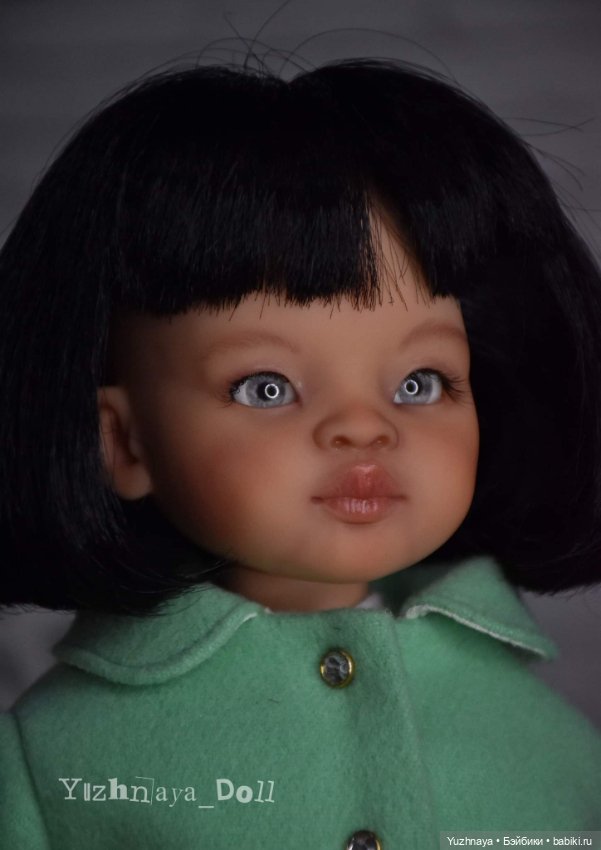 Мятное настроение — ООАК Paola Reina (Паола Рейна) и испанских кукол: перерисовка (фото 5)