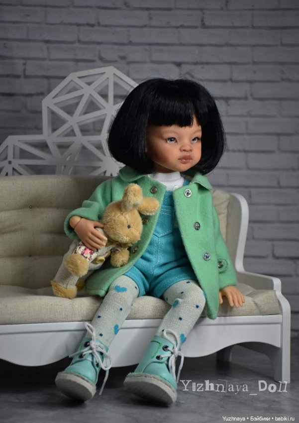 Мятное настроение — ООАК Paola Reina (Паола Рейна) и испанских кукол: перерисовка (фото 2)