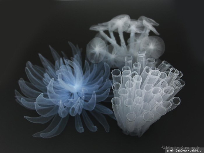 Скульптуры и украшения из ткани (фото 9)