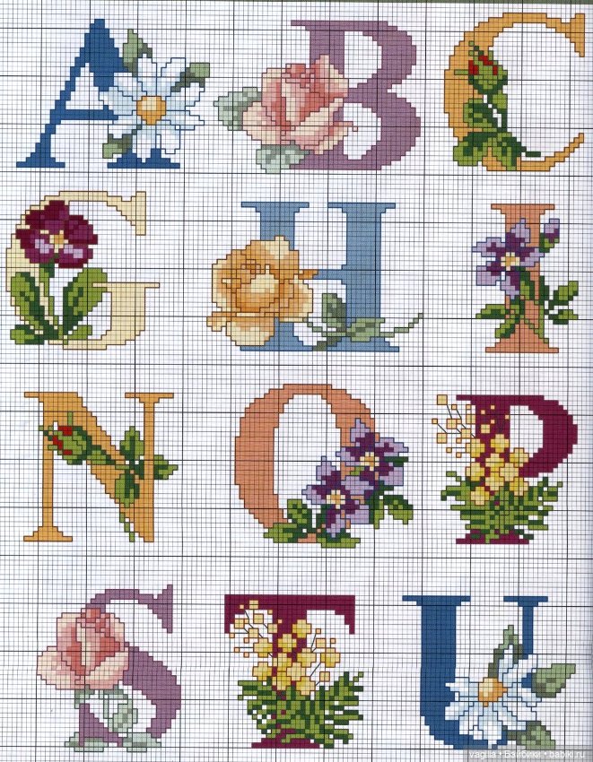 Вензель на любой вкус крестом