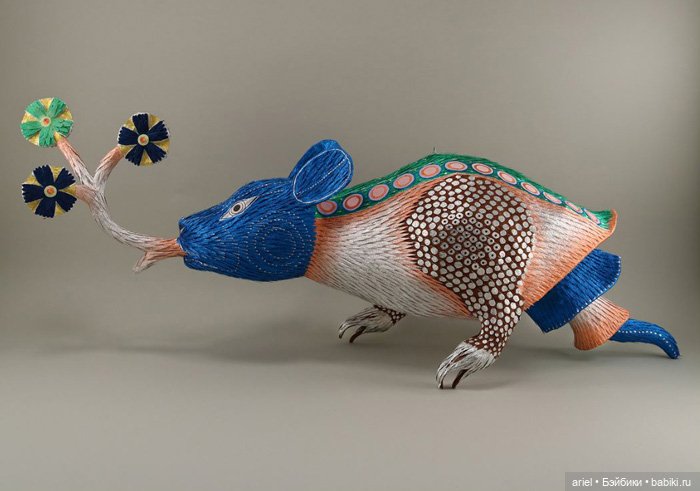 Фигурки зверей из папье-маше от Роберто Бенавидеса (Roberto Benavidez)